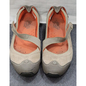 Columbia Womens Size 8 Gray Orange Damselfly Slip On Comfort Flat Shoes
